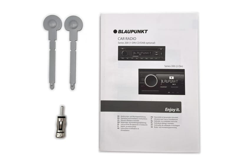 Blaupunkt Madrid 200 BT, 1-DIN autoradio, Bluetooth, kit Mains Libres, USB, entrée auxiliaire, 4x40 Watts, 12V - 5