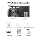 Radiomaster Pocket Hall Gimbal Transmitter, ELRS Remote Control Portable Lightweight Built in LED Light Foldable Antenna Mode 2（Charcoal） - 6