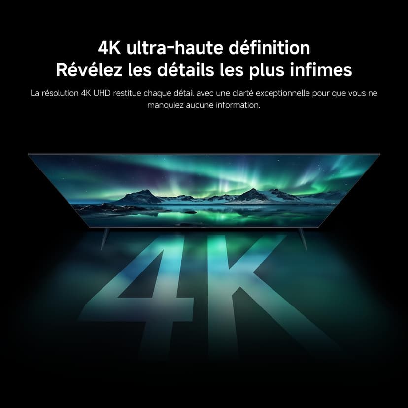 XIAOMI TV F Pro 65, 165 cm (65 Pouces), 4K UHD QLED, Smart TV, Fire TV, Contrôle Vocal Alexa, HDR10+, 60Hz avec 120Hz Game Boost Mode, MEMC, 2Go+32Go, Compatible avec AirPlay - 3