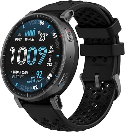 Amazfit Active Max Smart Watch 48mm, 1.5" AMOLED Display, 25-Day Battery, Offline Map, NFC, GPS, 4GB Storage, 170+ Sport, 5 ATM Water Resistant, Heart Rate & Sleep Fitness Tracker for Android & iPhone