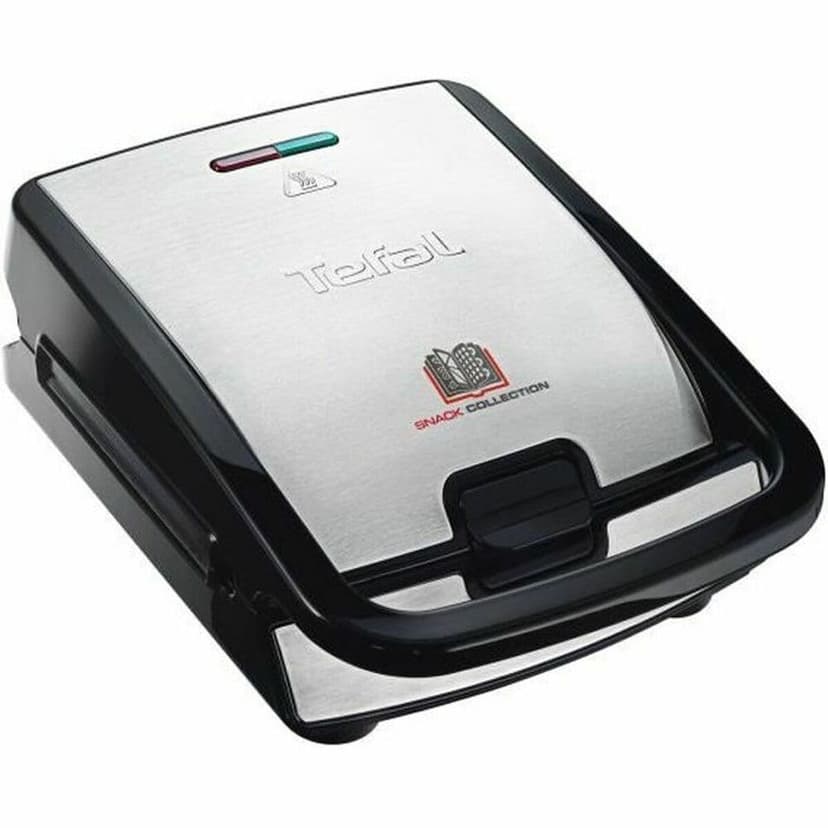 TEFAL MENAGE - Snack collection-700 W-2 jeux de plaques croques et gaufres-2 livrets de recettes-Noir inox - TEFAL MENAGE - FDS-119997 - 1