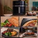 Cecotec Air Fryer Cecofry&Grill Duoheat 8000. Friteuse à Air sans Huile 8L, Grill et Plancha, Résistance Double, 2200W, Cuisson Uniforme, Moins de Graisse, Idéale pour Pizzas - 3