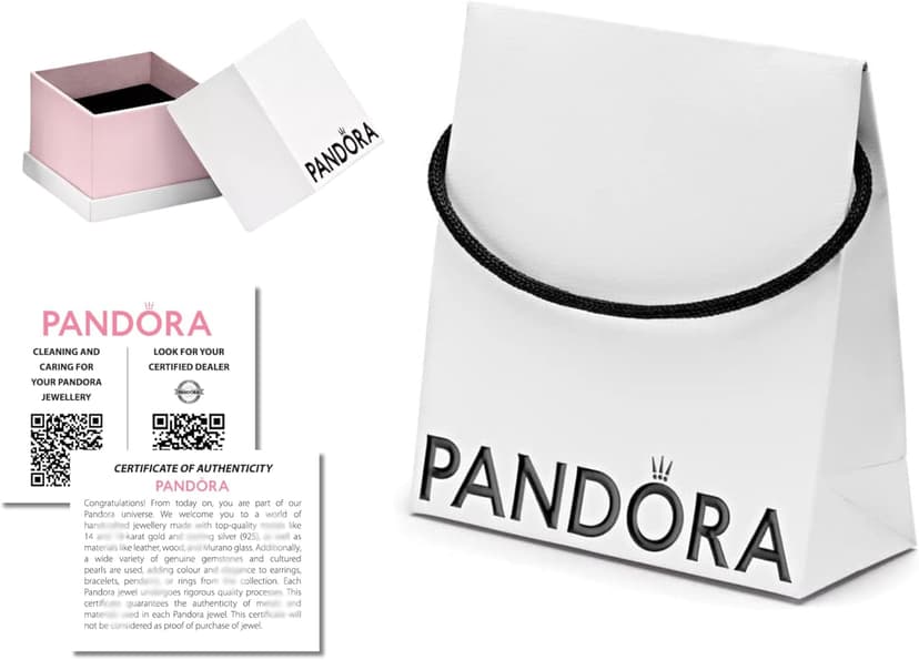 PANDORA Eco-Friendly Packaging Set, White, 1 Packaging Set, Elegant - 1