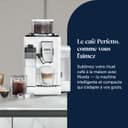 De'Longhi Rivelia EXAM440.55.W, Fully Automatic Coffee Machine with LatteCrema Hot, Automatic Milk Frother, Compact Size Bean to Cup Coffee Machine, 16 Recipes, Touch Colored Display, Arctic White - 2