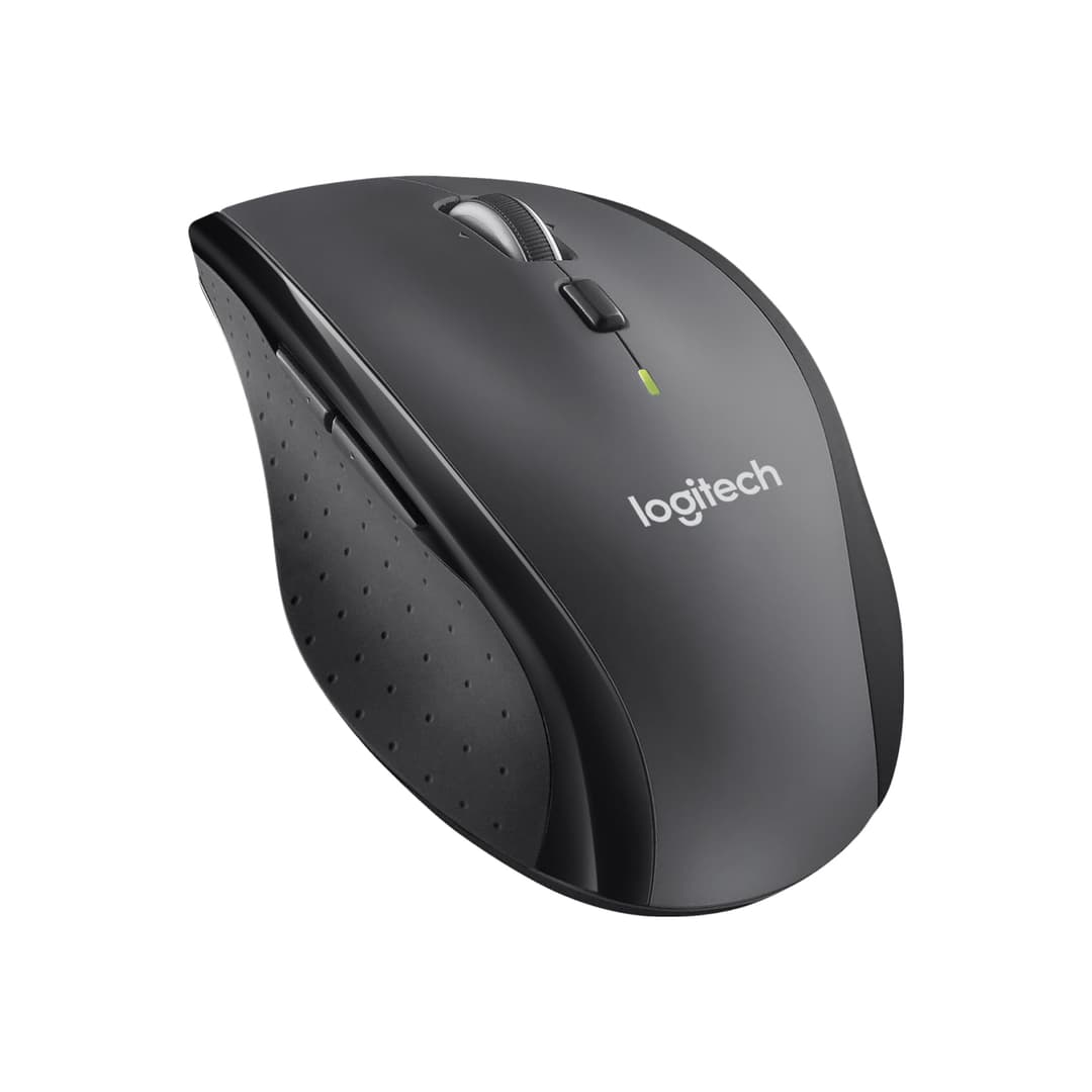 Logitech M705 Marathon Wireless Mouse, 2.4 GHz with USB Unifying Mini-Receiver, 1000 DPI Laser Grade Tracking, 7-Buttons, Extra Thumb Buttons, 3-Year Battery Life, PC / Mac / Laptop - Black