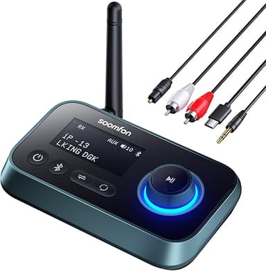 Bluetooth 5.0 Transmitter Receiver - SOOMFON Bluetooth TV…