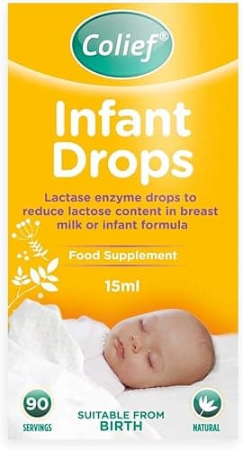 Colief - Infant Drops (15ml) - Lactase Enzyme Drops to Reduce Lactose Content in Breast Milk and Infant Formula
