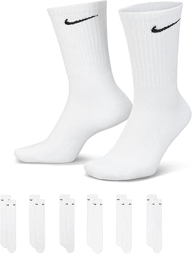 NIKE Men's U Nk Everyday Cush Crew 6pr-bd Socks