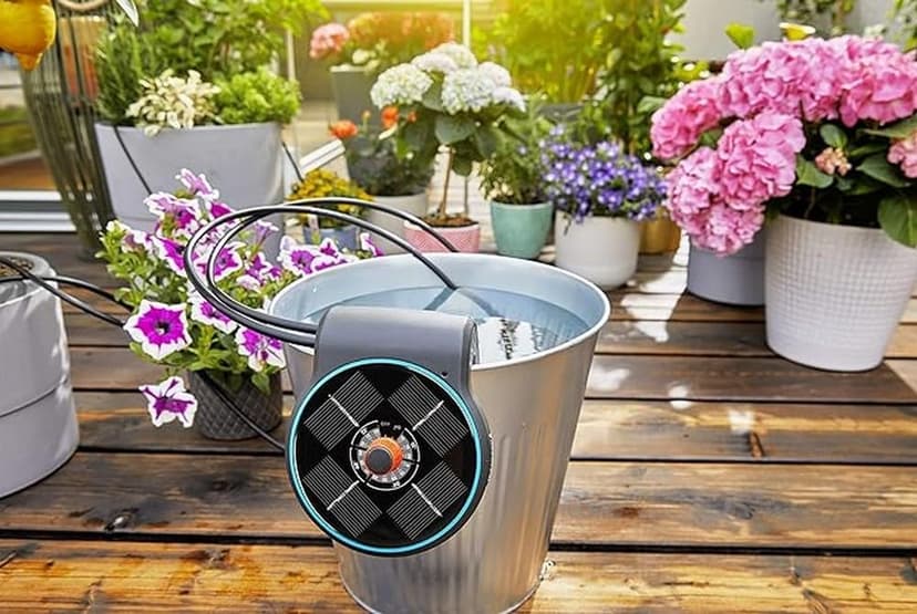 Ensemble d’arrosage solaire Gardena AquaBloom : Système d’arrosage fonctionnant à l’énergie solaire pour plantes de balcon et en pot, jusqu’à 4 m de hauteur, quelle que soit la saison (13300-20) - 3