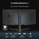 Z-Edge 34 Inch Ultrawide Curved Gaming Monitor 165Hz 1ms MPRT, 3440x1440 UWQHD, 21:9 VA Panel, Tilt Swivel Height Adjustable, FreeSync, DisplayPort (165Hz) HDMI (100Hz), PIP & PBP, Black - 5