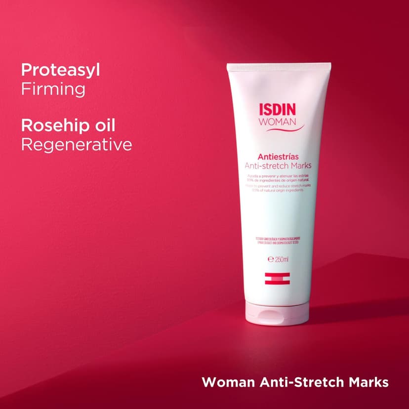 ISDIN Woman Anti-Vergetures (250 ml) | Crème Corporelle pour Aider à Atténuer les Vergetures | Femmes Enceintes, Sportives, Personnes au Régime, Adolescents | Absorption Rapide - 8