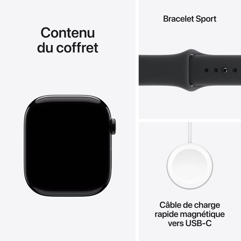 Apple Watch Series 11 [GPS 46 mm] Montre connectée avec boîtier Obsidienne et Bracelet Sport Noir. Score de Sommeil, Moniteur d’activité, Suivi de la santé, écran Toujours activé - 6