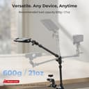 SMALLRIG 22" Magic Arm w Clamp, Flexible Desk Camera Mount & Clamp, Articulating Friction Boom Arm w Thread Adapter, for Light, Webcam, Mic, Action Camera - 4766 - 2