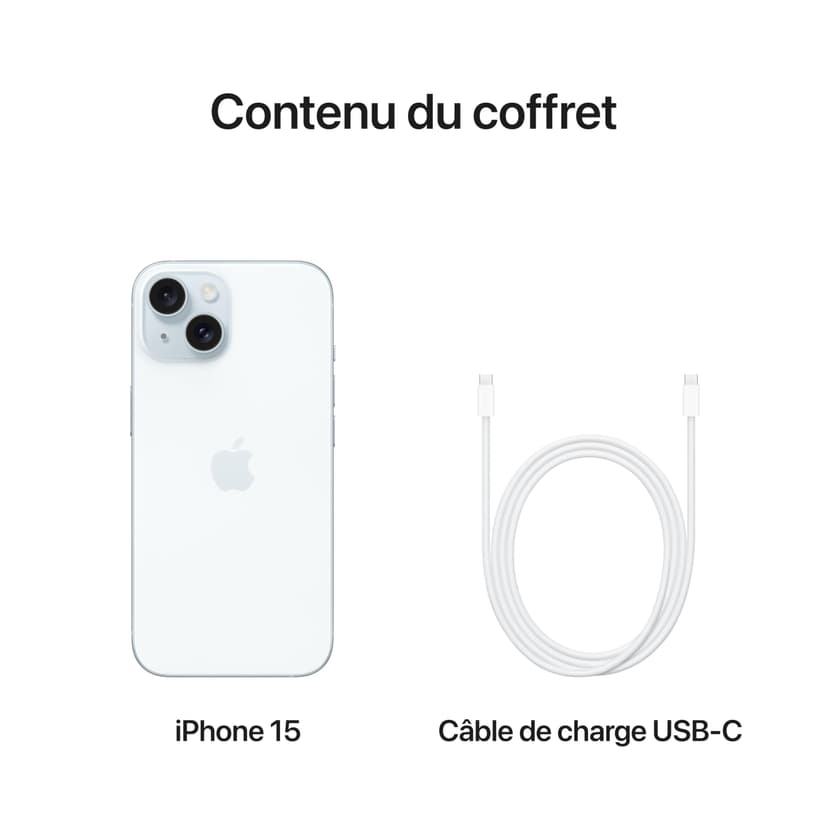 Apple iPhone 15 (128 Go) - Bleu - 6