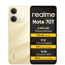 realme Note 70T Smartphone 4+128 GB, Batteria da 6.000 mAh, Ricarica rapida da 15 W con carica inversa da 6 W, 24 GB di RAM dinamica, Display con comfort visivo da 90 Hz, nero - 1