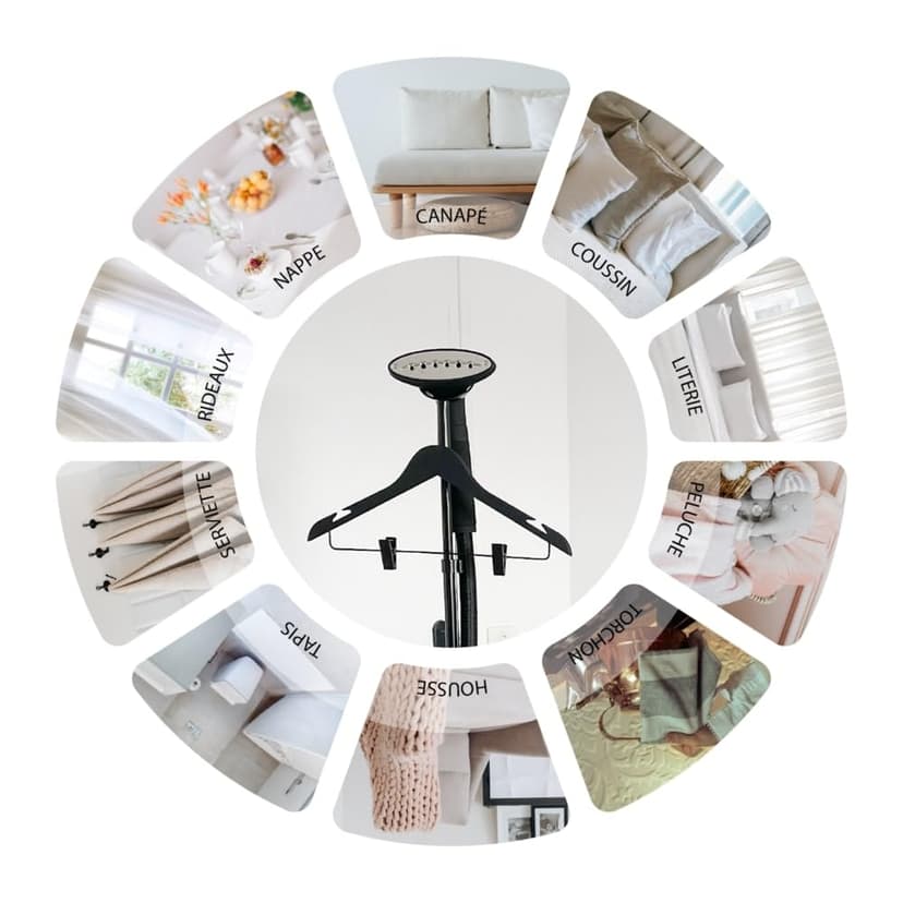 SteamOne - Familys EUKID190B Vertical Garment Steamer - Iron Tank 1.8L Power 1900W - Efficient and Easy to Use - Ironing Delicate Fabrics - French Company - 9