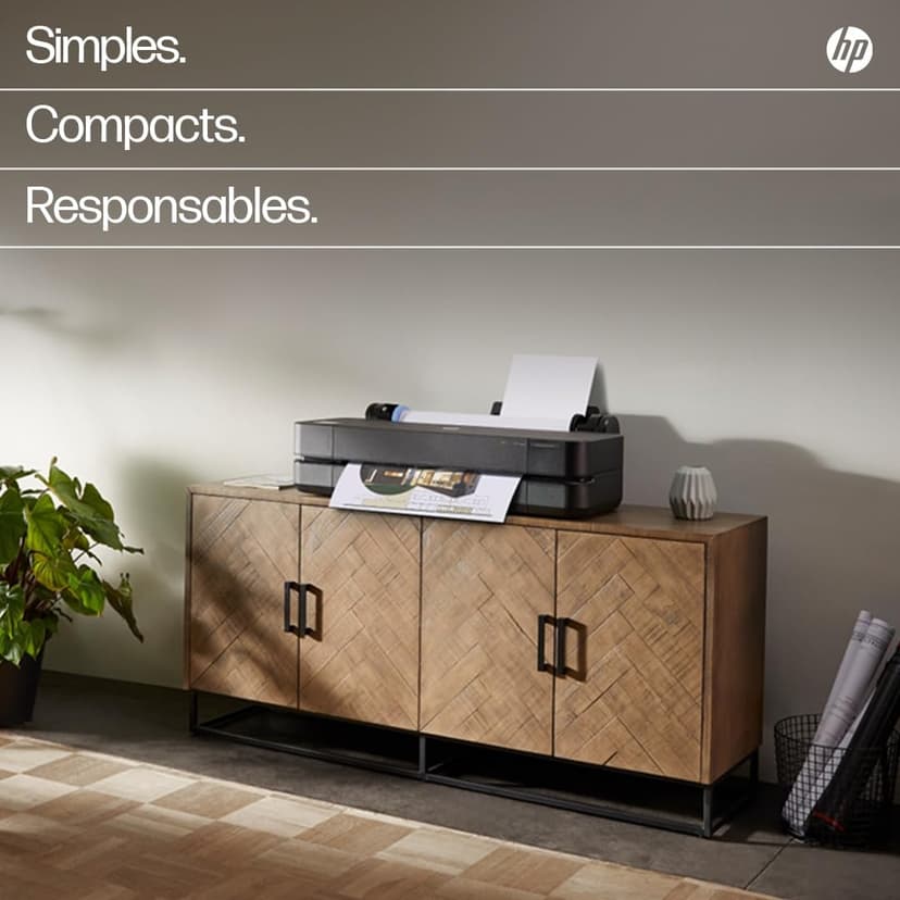 HP DesignJet T650 24, 61cm, Imprimante Grand Format, Traceur, Standard A4-A1, 81 Impressions A1/h, Wi-FI, Ethernet, USB, 2400x1200dpi, Métal recyclé, Version 2025, Garantie 2 Ans, Click, Noir - 7