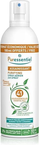 Puressentiel Purifying Air Spray 500 ml - 100% Natural Room Spray - Air Purifier - Air Freshener - Odour Eliminator - Organic Essential Oils - For Your Home, Car & Office