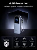 UGREEN Nexode Laptop Power Bank 25000mAh 200W Fast Charging Portable Charger Built-in Retractable Cable & Smart Display 4-Way Output Battery Pack Compatible with Dell, HP, iPad, iPhone 17/16 - 9