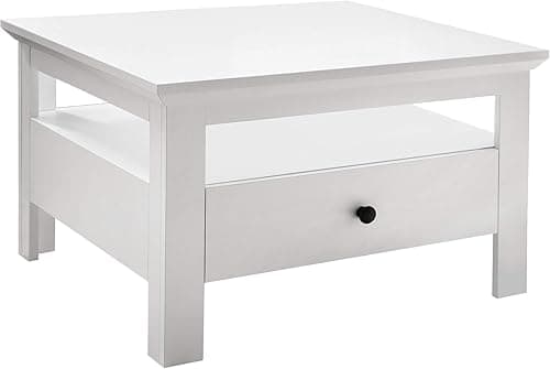 trendteam smart living - 110014801 Coffee Table Living Room Table Universal Dimensions (W x H x D) 70 x 46 x 70 cm White