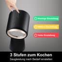 SNDOAS Hotte Aspirante Portable, Mini Hotte Aspirante 180 m³/h Puissance d'aspiration élevée, 3 Vitesses, Mode Recyclage avec Filtre à Charbon, Pour la Cuisine en Plein Air, Les Petites Cuisines - 3