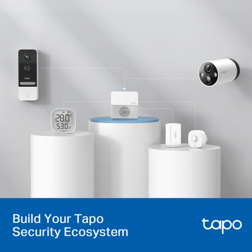 TP-Link Smart Hub avec Sonnerie Tapo H200, pour Tapo caméras/capteurs/Boutons, connectez jusqu'à 64 appareils intelligents, 19 sonneries, Plug & Play - 6