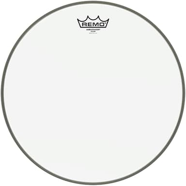 Remo BA-0314-00 Ambassador Peau Transparente 14" Blanc