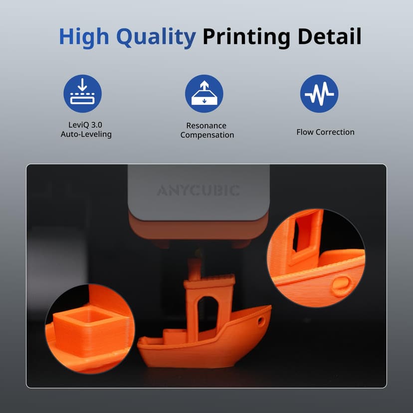 ANYCUBIC Kobra S1 Combo 3D Printer, Drying and Printing in One, Stunning 4-8 Color, 600mm/s Ultra-Fast Multicolor Printing, Suitable for All Major Filaments, Print Size 250 x 250 x250 mm - 6