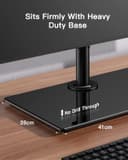 ErGear Dual Monitor Stand for 13"- 32" Screen, Freestanding Dual Monitor Arm Desk Mount with Sturdy Base, Adjustable Double Stand Hold 8KG/Arm Gaming - 2