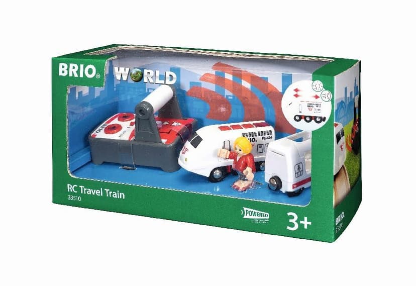 BRIO World Remote Control Travel Train – RC Toy Passenger Train, Compatible with BRIO World Wooden Railway Track & Sets, Add-On Accessory for Kids 3 Years and Up - 4