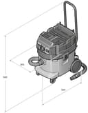 FEIN Dustex 35 LX AC Powerful Wet/Dry Vacuum Cleaner Dust Class L with Fully Automatic Filter Cleaning for Attaching Various Case Systems Including Extensive Accessories - 5