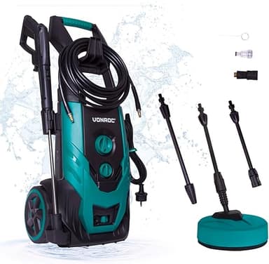 VONROC V22-2 High Pressure Washer 2200W – 170 Bar - Adjus…