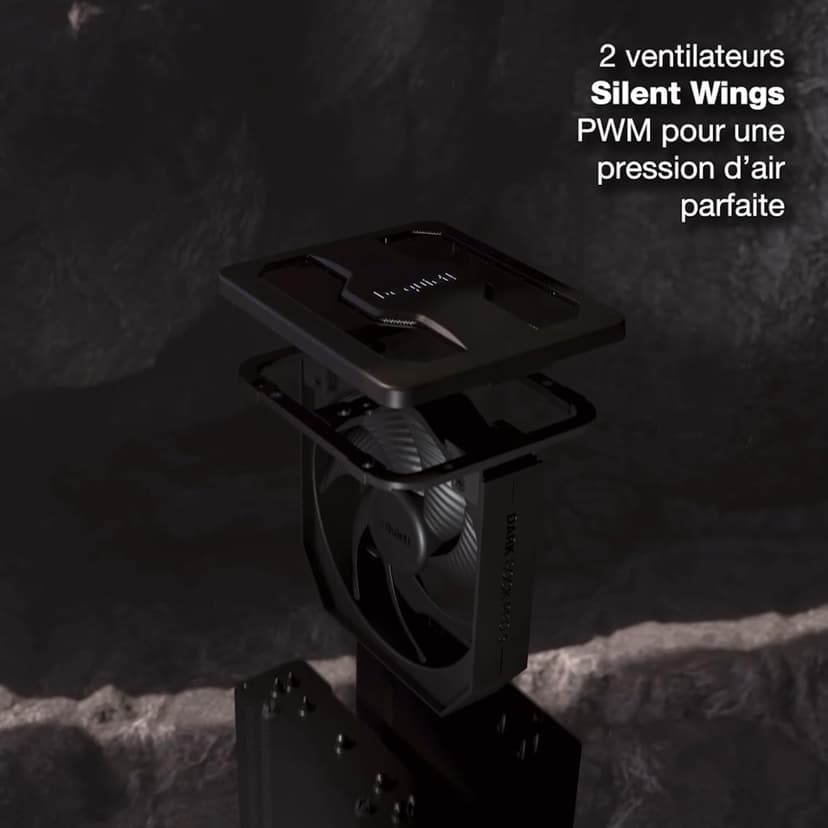 be quiet! Dark Rock Pro 5 Air CPU Cooler, Immensely High Airflow, 7 High-Performance Copper Heat Pipes, Silent Wings 120mm PWM Fan, Silent Wings 135mm PWM Fan, Virtually Inaudible Operation, BK036 - 3