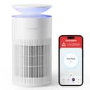 SwitchBot Air Purifier with Night Light, CADR 400m³/h for up to 83㎡, 3-Layer Filtration System removes 99.97% of pollutants, 20dB Sleep Mode, Supports Alexa&App Control, Chew-Proof Wire ideal for Pets - 1