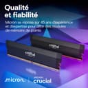 Crucial Pro DDR5 RAM 32GB Kit (2x16GB) 6000MHz CL36, Overclocking Gaming, Intel XMP 3.0 / AMD EXPO, Computer Memory (PC), Black - CP2K16G60C36U5B - 6