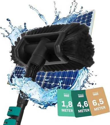 VONROC Brosse de Lavage Télescopique 4,60 m – Nettoyage P…