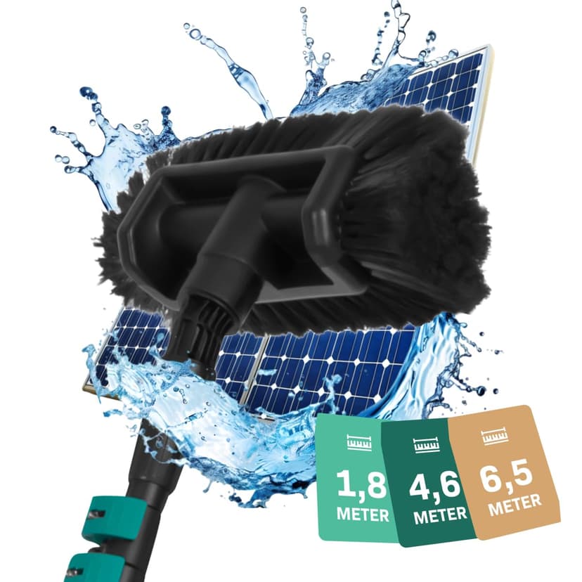 VONROC Brosse de Lavage Télescopique 4,60 m – Nettoyage P… - 1