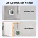 SONOFF SNZB-02WD IP65 Zigbee LCD Capteur Intelligent de Température et d'Humidité, étanche pour Serre/Salle de bain, Surveillance via APP avec Graphiques, Installation Flexible - 9