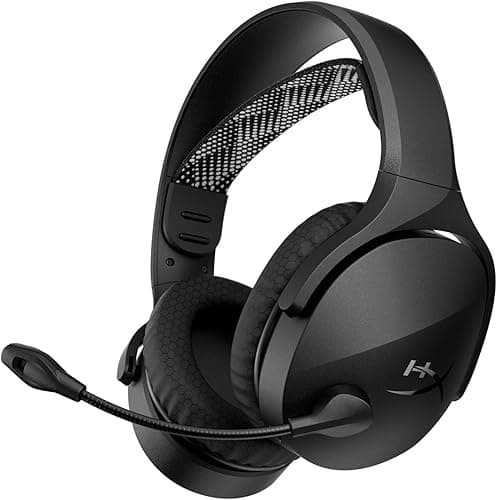 HyperX Cloud Jet Dual Wireless Gaming Headset, 2.4GHz & Bluetooth, PC, Mac, PS5, PS4, Mobile, 40 mm Driver, 25 Hours Battery Life, Swivel-to-Mute Microphone, Lightweight Design, Black