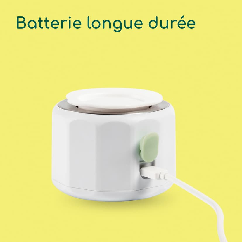 Bebeconfort Chauffe-biberon digital nomade, Chauffe-biberon portable pour bébé, Compact L6,5 x l6,5 x h8 cm, Poids léger (280 g), Écran digital, Batterie durable, Contrôle de la température - 4