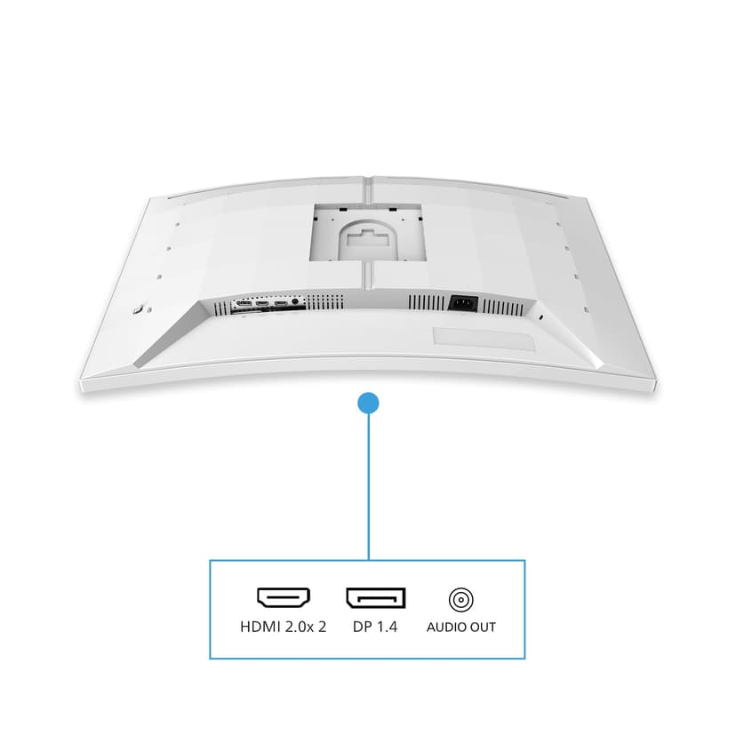 Philips Evnia 32M2C5501 - Moniteur de Jeu incurvé QHD 32 Pouces, 180 Hz, 1 ms GtG, FreeSync Premium (2560x1440, 2X HDMI 2.0, 1x DisplayPort1.4) Blanc - 4