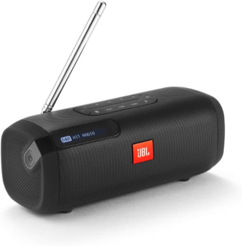 JBL Tuner 5W Portable Radio, Bluetooth Speaker with DAB and FM Radio, Music Player for Bluetooth, Radio and MP3, 8 Hours Wireless Digital Radio, Black - 1