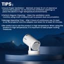 Mini Projector with WiFi 6 and Bluetooth 5.4 Support 4K 1080P Auto Keystone 180° Rotatable Projector Portable Compatibile with HDMI/TV Stick/Memory Stick - 8