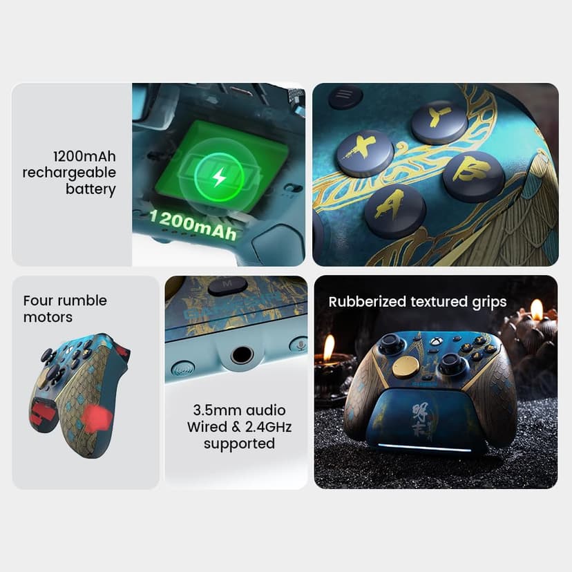 GameSir Manette de Jeu Sans Fil G7 Pro pour Xbox Series X|S, Xbox One, PC, Android, Manette avec Jack Audio 3,5 mm, Gâchettes Analogiques à Effet Hall, Joysticks TMR【Édition Wuchang: Fallen Feathers】 - 6