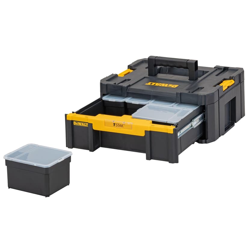 DEWALT DWST1-70705 T-Stak III Tool Storage Box with Drawer, Yellow/Black, 17.6 cm*44.0 cm*31.4 cm - 4