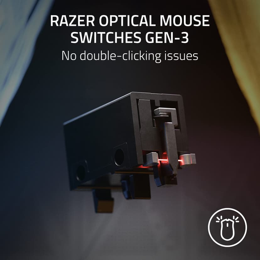DeathAdder V3 Souris de gaming filaire ultra légère 59 g Capteur optique Focus Pro 30 K Commutateurs optiques rapides Gen-3 Hyperpolling 8 K Hz 6 boutons programmables Ergonomique Câble Speedflex Noir - 5