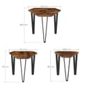 VASAGLE Nesting Coffee Table, Set of 3 End Tables for Living Room, Stacking Side Tables, Sturdy and Easy Assembly, Steel Frame, Industrial Style, Rustic Brown and Black LNT14BX - 5