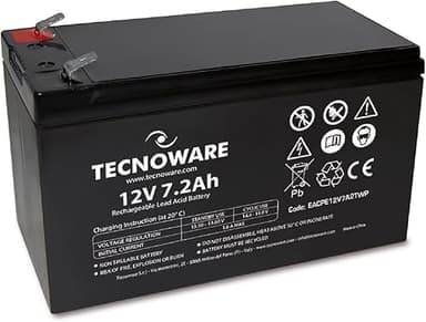 Tecnoware Power Systems - 12V Charge 7.2 Ah Lead-Acid Sea…