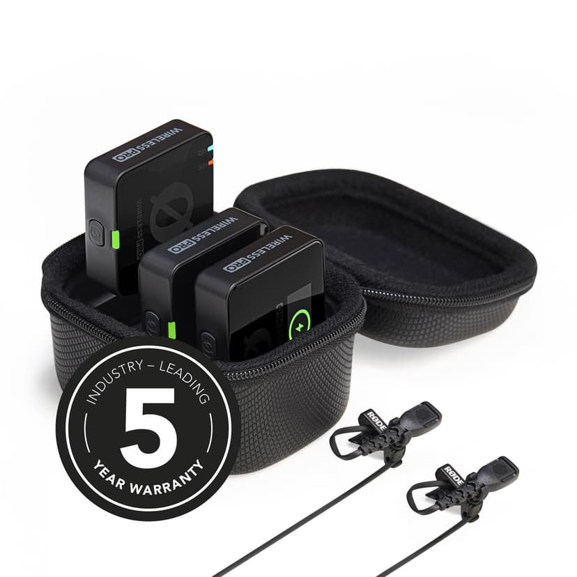RØDE Wireless Pro Digital 2-Channel Wireless Microphone Set + Keepdrum ADP07 TRRS-TRS Adapter - 3