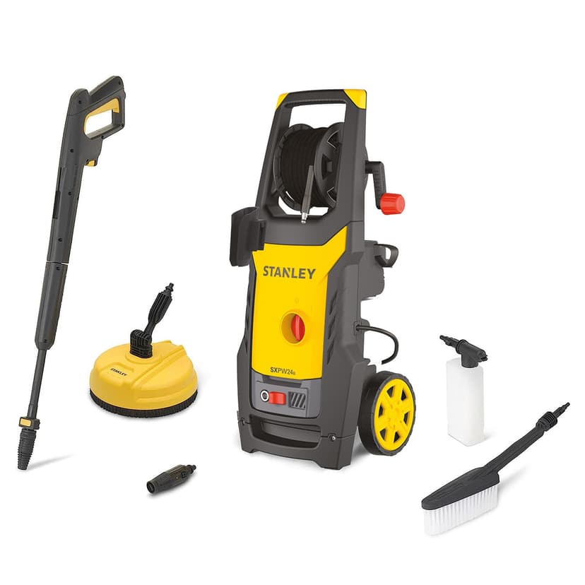 Stanley SXPW24BX Nettoyeur Haute Pression pour Surfaces Extérieures et Autos avec Nettoyeur de Surfaces et Brosse Fixe (2400 W, 170 Bar, 500 l/h) - 1
